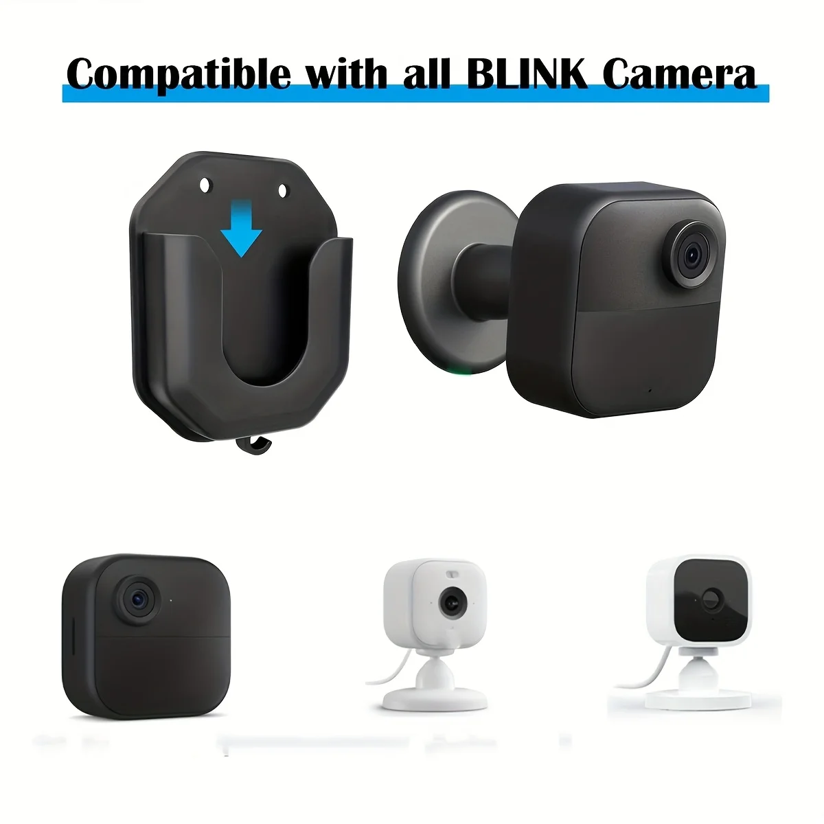 3 szt. Uchwyt Ścienny Bez Wiercenia Bez Śrub do Kamery Blink Mini / Mini 2 / Blink Outdoor 4 / Blink Indoor