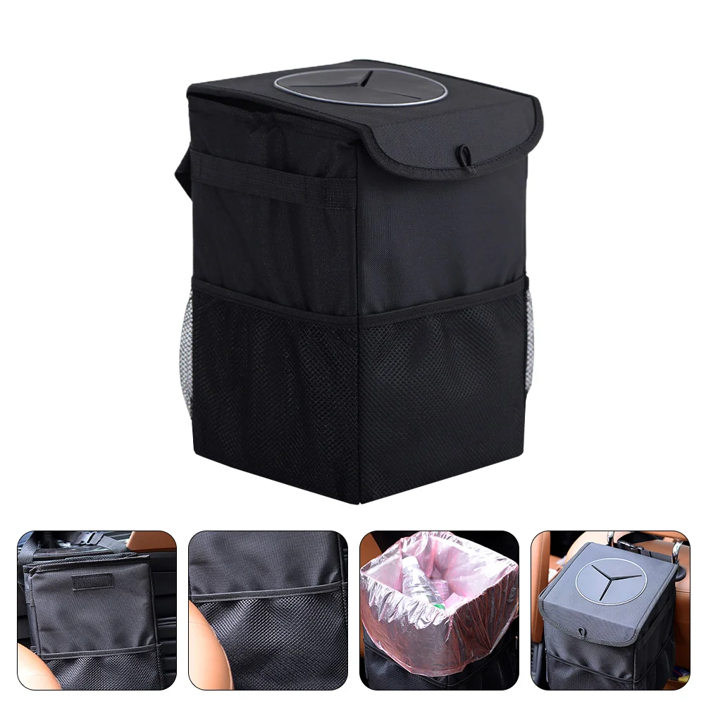 

Car Foldable Garbage Can Automatic Trash Bins Waste Container Oxford Cloth Rubbish Miss