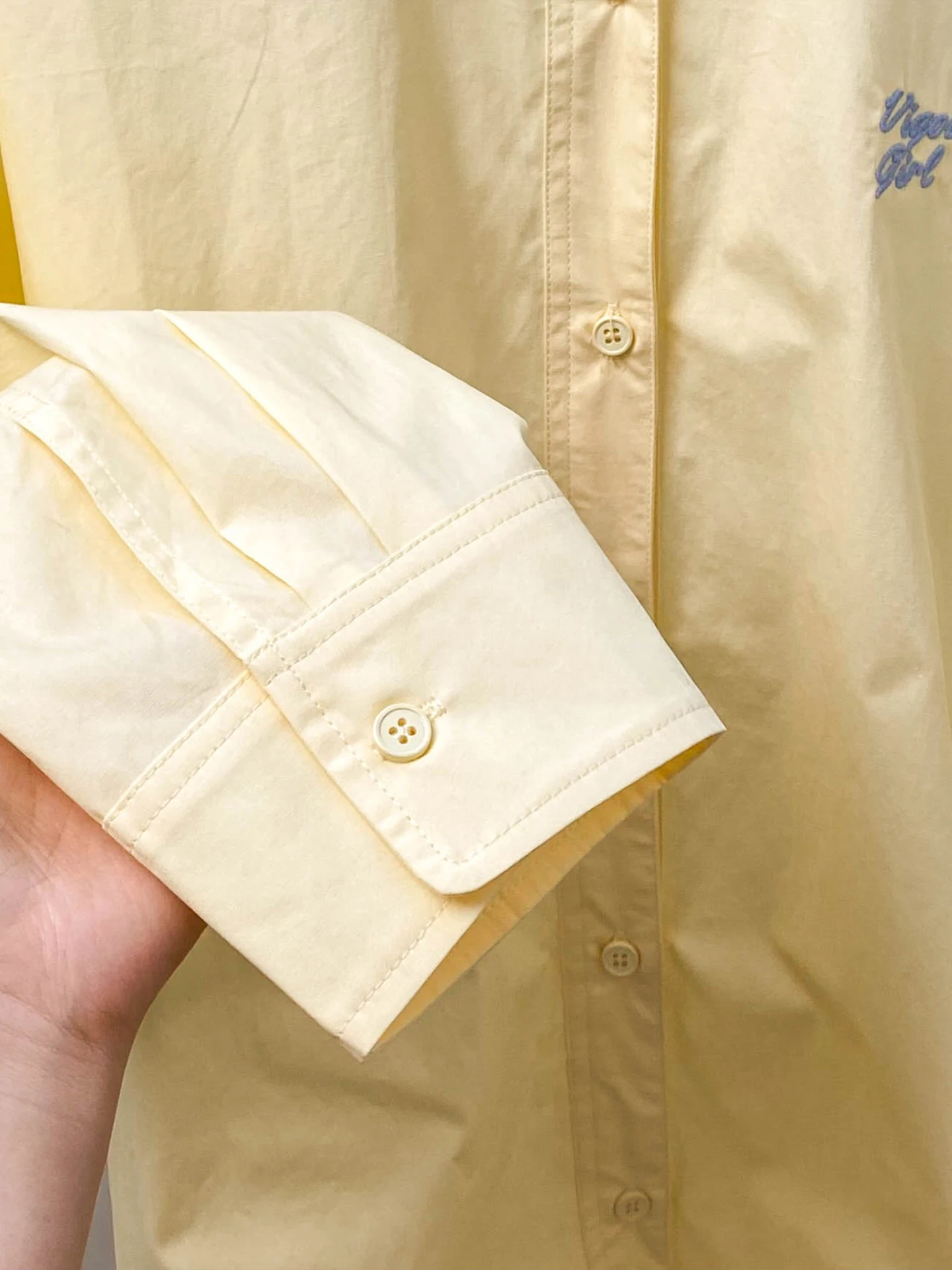 

Casual Long Sve Ne irt Women's Loose All-Match Letter Embroidery Outerwear Top Artistic Sle Breathable Skin-Fri...