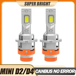 Mini D2S D4S LED Car Headlight Canbus Wireless HID D2R D4R Led Xenon Bulb 1:1 Turbo Led Auto Lamp Light Plug and Play Headlamp