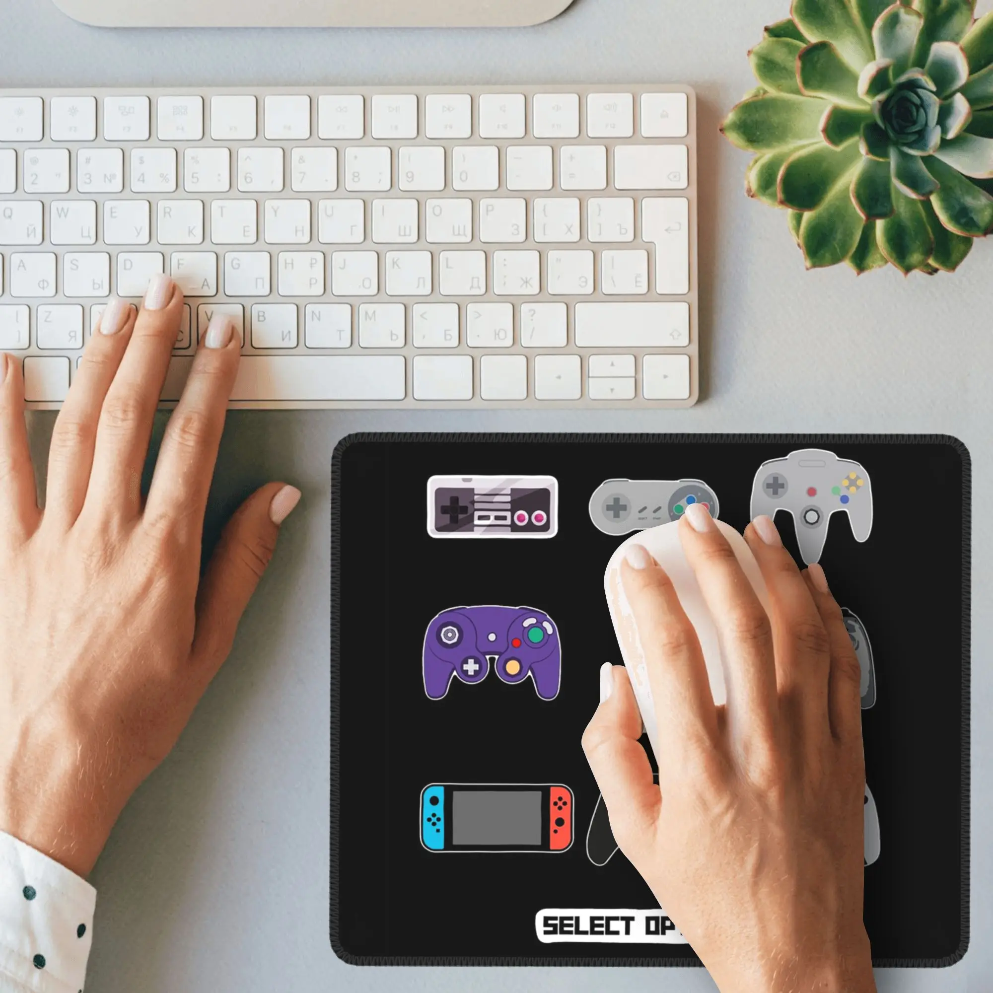 Gaming Controllers Mouse Pad Computer Keyboard Mouse Mat Gaming PC Laptop Desk Mat Office Accessories Table Mats