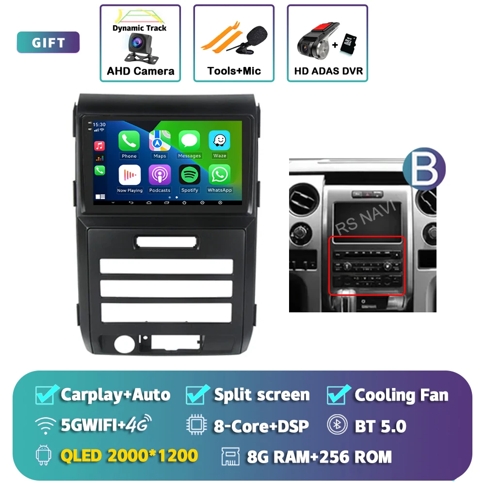 Android 15 Carplay Auto Radio Multimedia Speler Voor Ford F150 P415 Raptor 2008-2014 E53 X5 M5 autoradio Stereo Head Unit