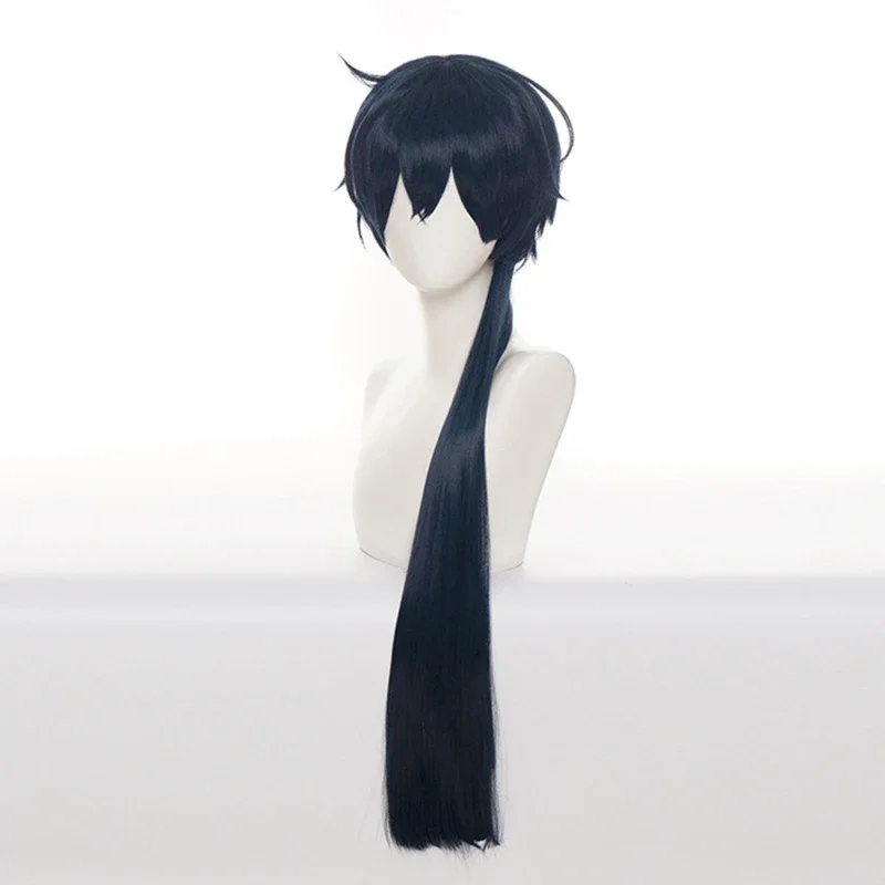 Anime die Fallstudie von Vanitas Cosplay Perücke Vanitas keine Karte dunkelblau hitze beständige Faser Haar Perücke
