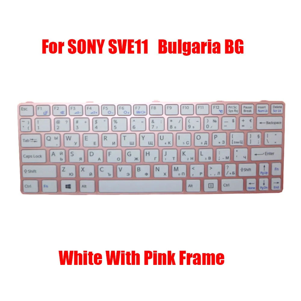 

BG CA US Laptop Keyboard For SONY SVE11 SVE111 149102411BG 149105011BG HMB8812 NF EU 149104211US Bulgaria Canada English New