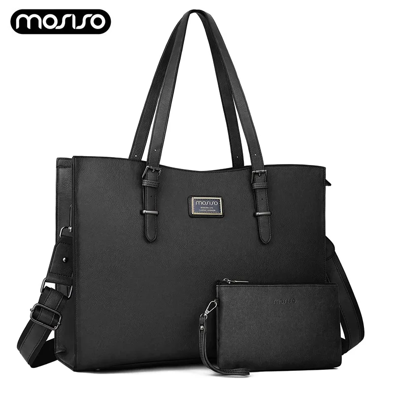 Laptop Bag for Women Compatible with MacBook Air 15 inch M2 A2941/Pro 16 inch M3 M2 M1 15-15.6 inch Notebook PU Leather Tote Bag