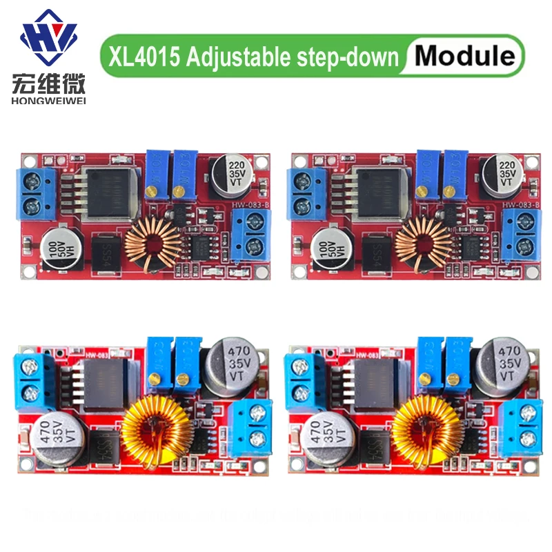 1-4pcs XL4015 5A DC to DC Power Converter 5V-32V To 0.8V-30V CC CV LED Driver Step Down Charging Board Lithium Charger Module