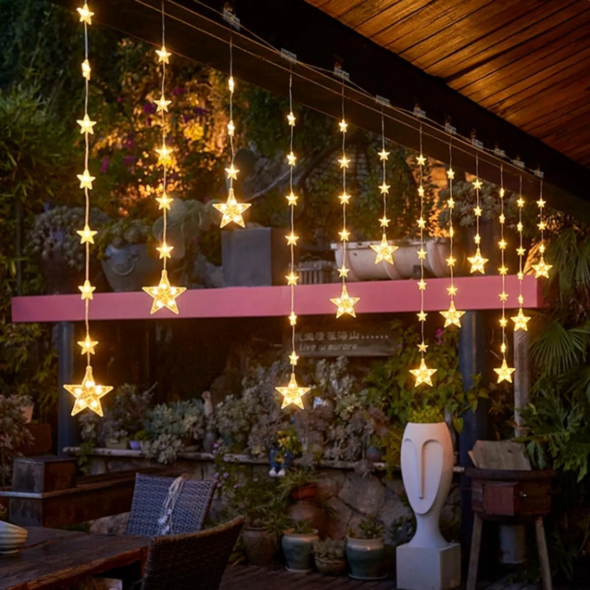 Hooks for Outdoor String Lights Clips, 30Pcs Black Light Clips Heavy Duty Light Hooks for Indoor Outdoor String Lights