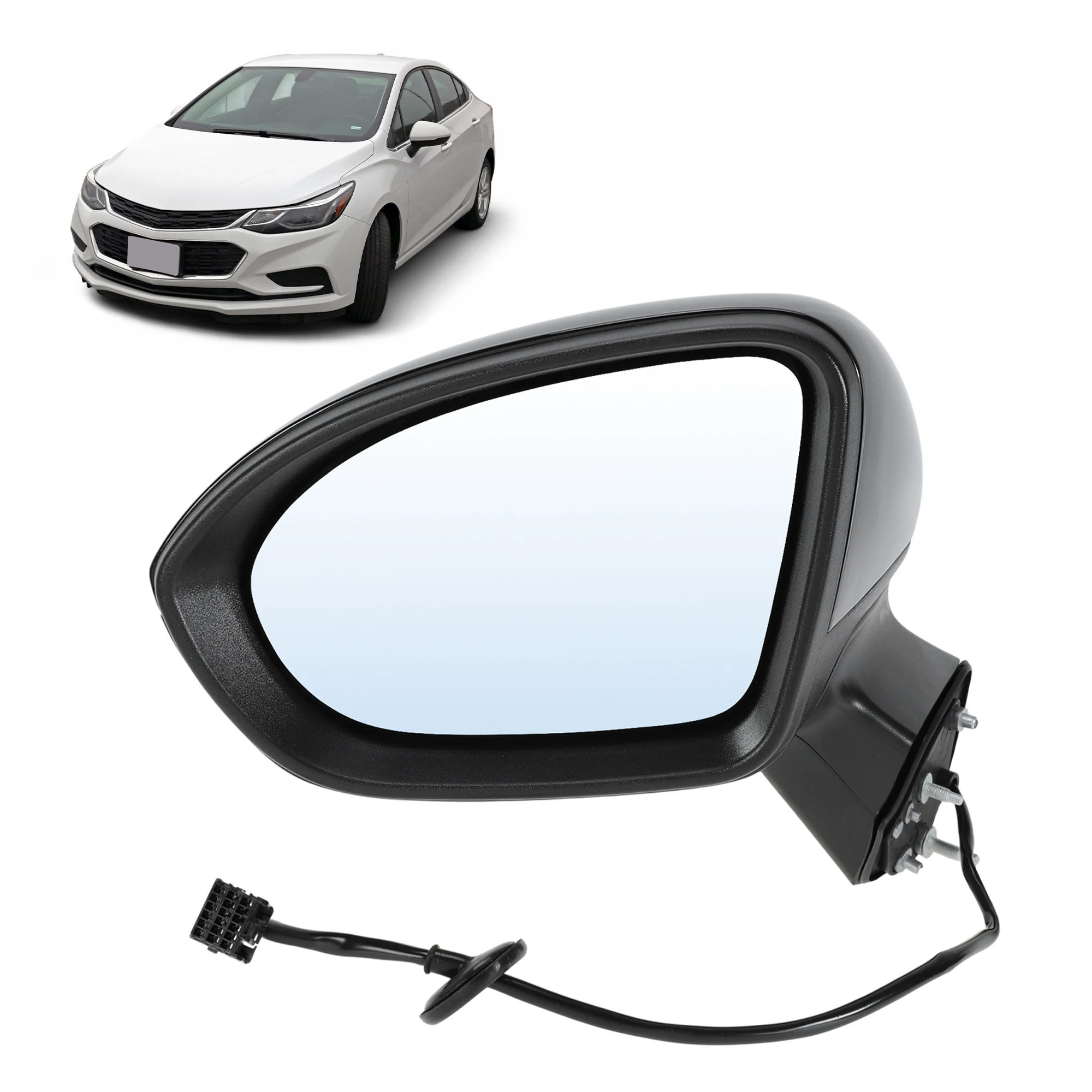

UXCELL Left Driver Side Mirror Replacement for Chevy Cruze 2016-2019 Sedan/Hatchback No.GM1320541/19353645Door Mirror Assembly
