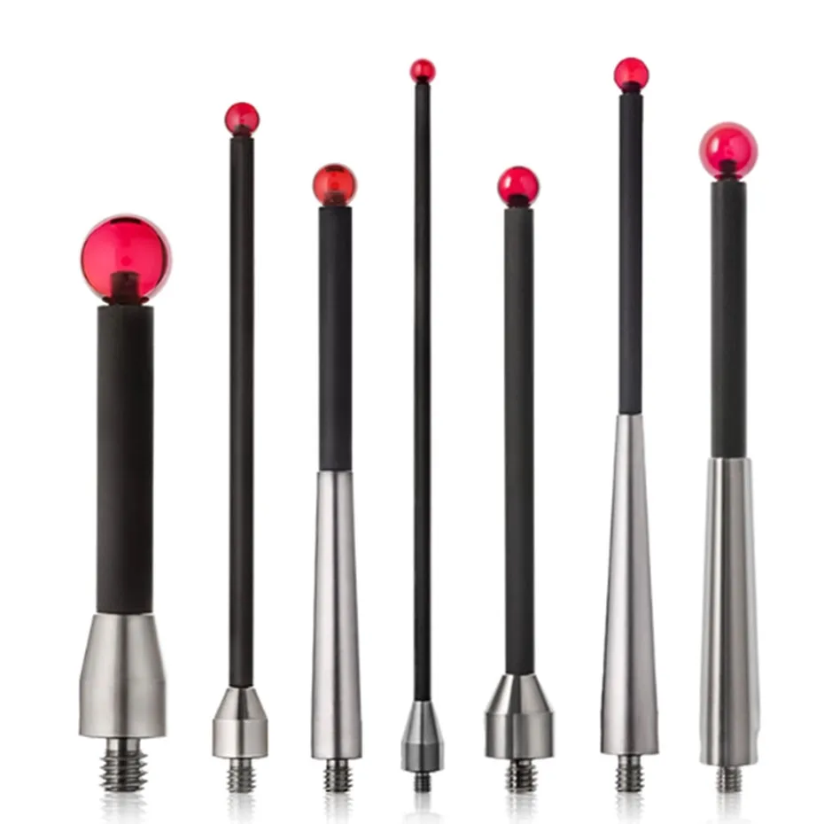 Sonda de medição de três coordenadas m5, sonda tridimensional de fibra de carbono, haste de medição de rubi, máquina de ferramenta, sonda de medição
