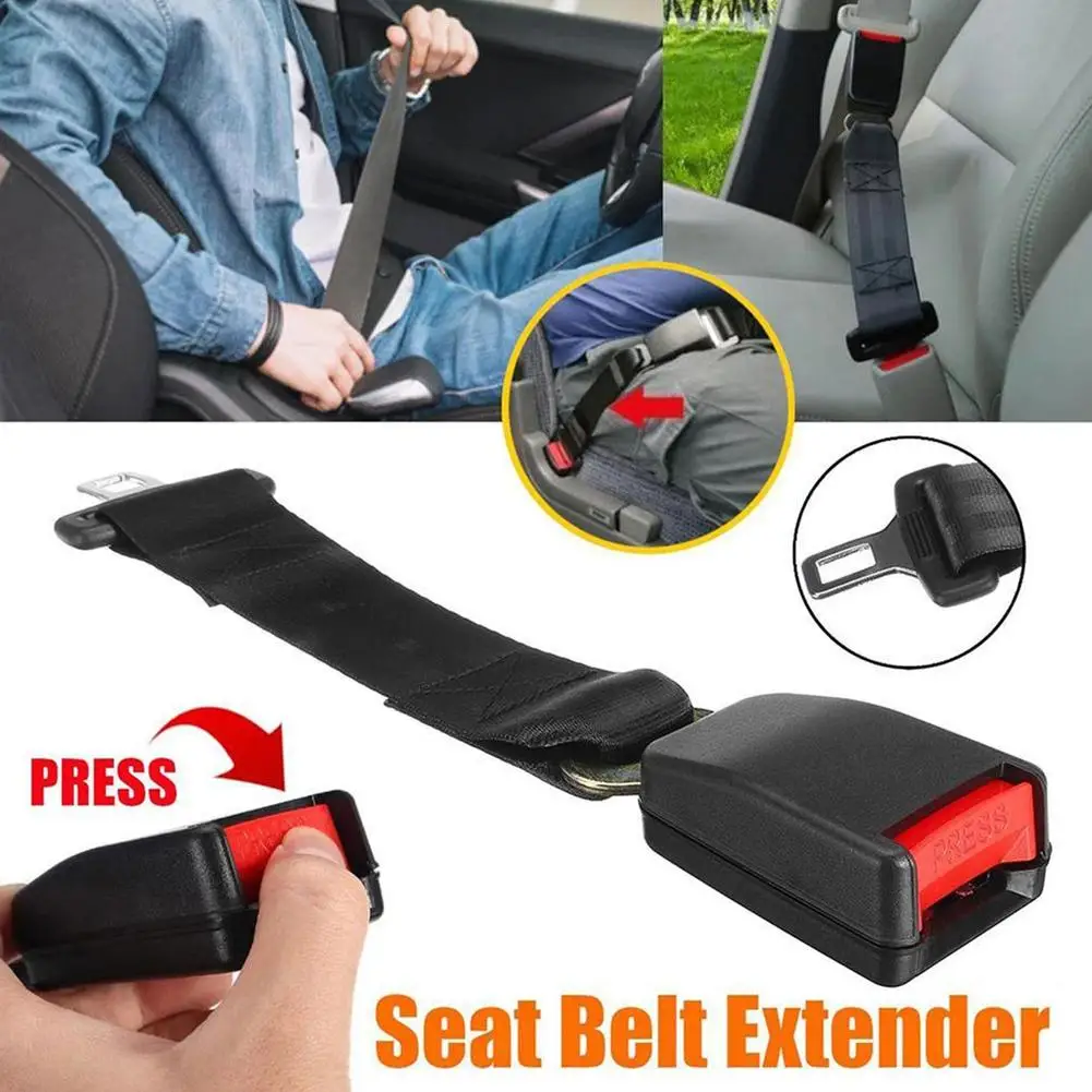 Universal Car Safety Belt 29CM Seat Belt Extension Clip Child Buckle Adjustable Universal Lengthening Extender Plug Seatbel F5X6