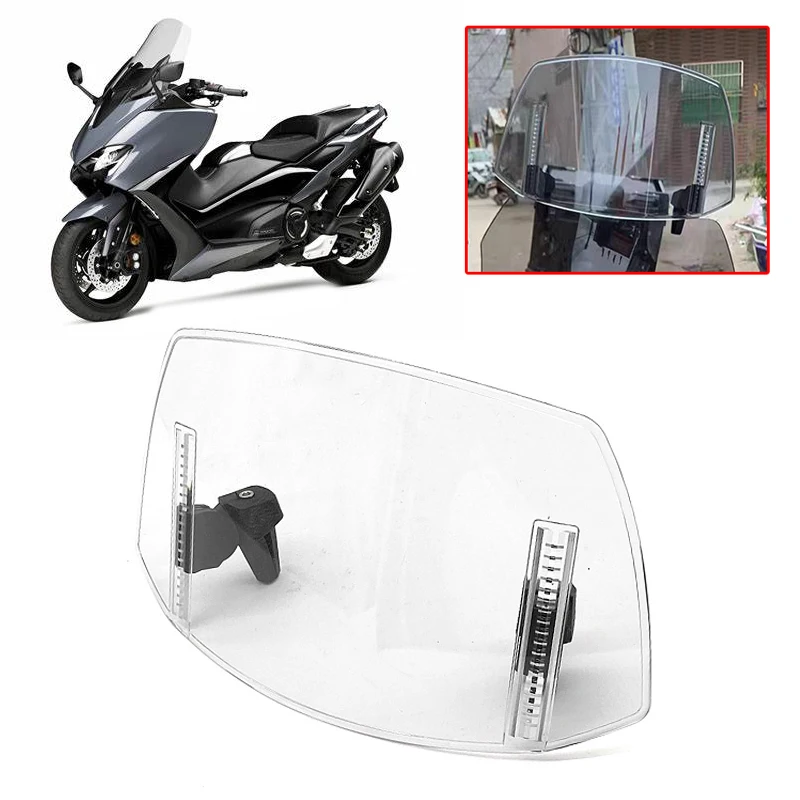 Motorcycle For Yamaha MW125 X-MAX125 250 XMAX300 TMAX 530 650 500 TMAX 560 750 Windshield Extension Adjustable Spoiler Deflector