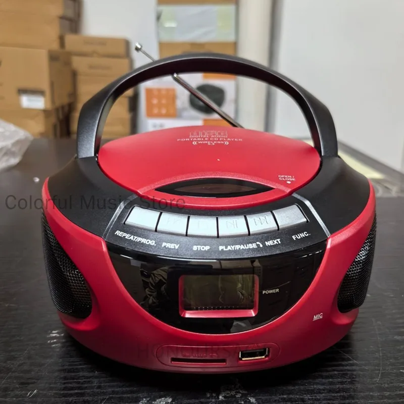 

Portable Bluetooth Speaker Classic CD Player Boombox AM/FM Radio Support CD USB SD BT AUX 3.5mm Headphone Jack Gifts for Parents