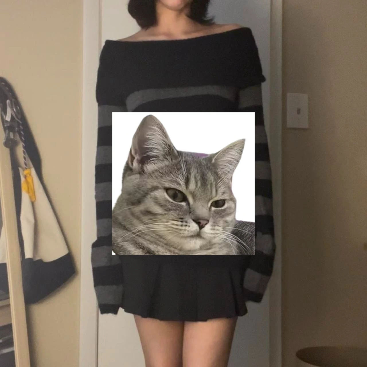 Women's Off Shoulder Sweater Dress, Slim Fit, Stylish Striped, Boat Neck, Long Sleeve, Mini Bodycon, Fall, Winter