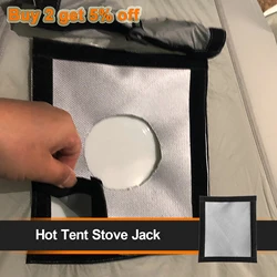 Camping Tent Stove Furnace Jack Tent Wilderness Highly Firewood Round Stove Chimney Furnace Hole Pipe Vent Fireproof