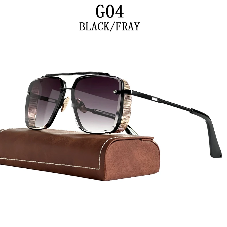 2023 Steampunk Sonnenbrille Für Männer Vintage Punk Sonnenbrille Frauen Trendy Platz Mode Gläser Luxe Gafas De Sol Hombre Zonnebril – Detail 11