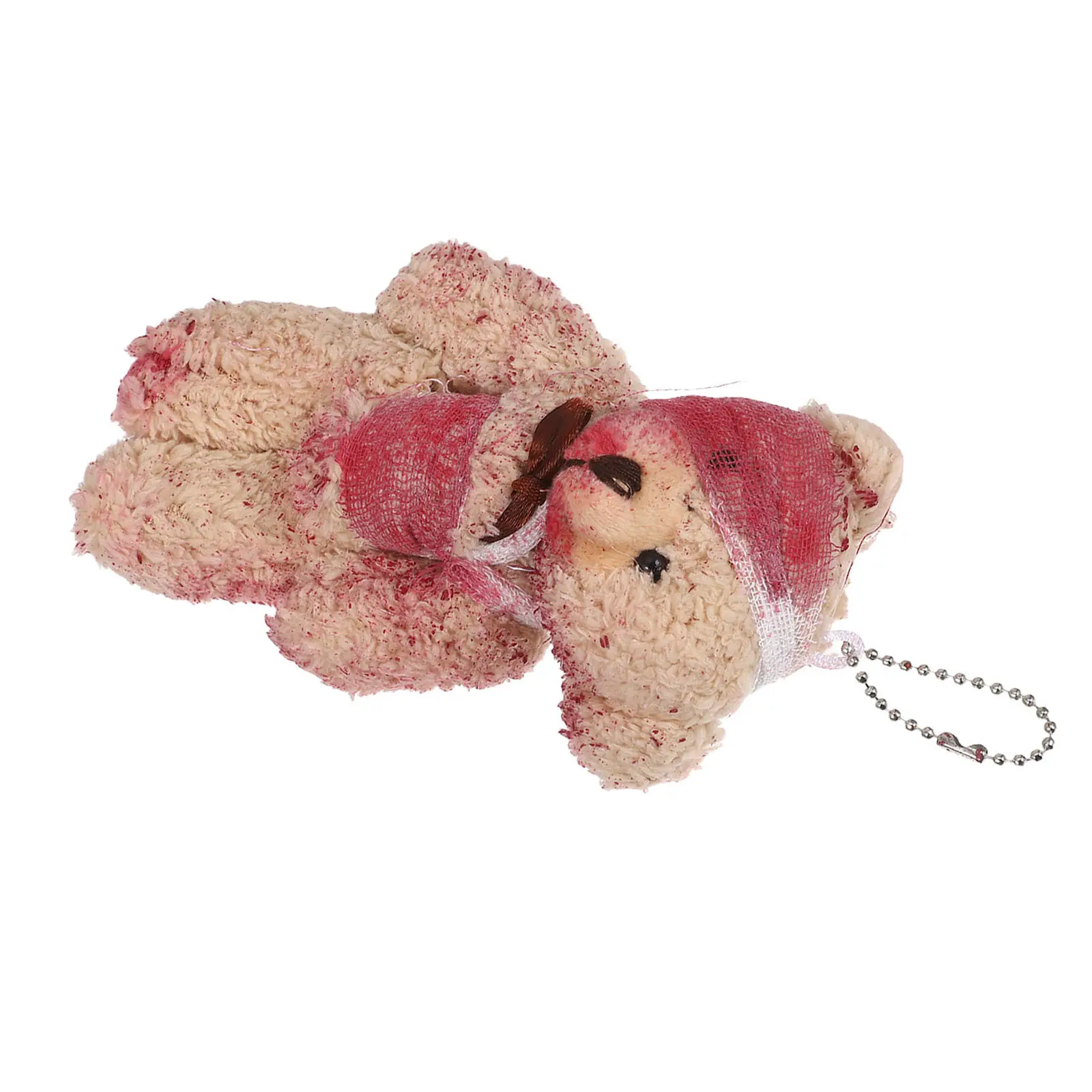 

1Pcs Injured Bear Key Holder Fashionable Pendant Fine Workmanship Decorative Accessory for Keys Bag Cellphone Car Use
