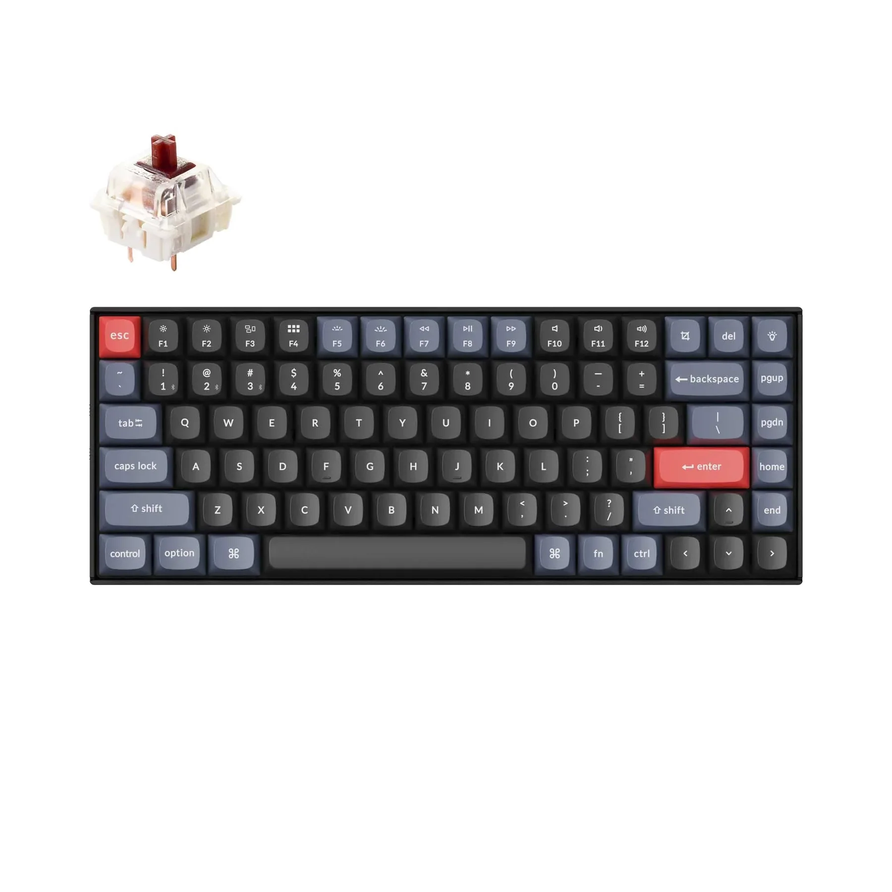 

Keychron K2 Pro H QMK/VIA Wireless Mechanical Keyboard Fully Assembled Hot-Swappable Double-shot PBT Keycaps RGB Backlight