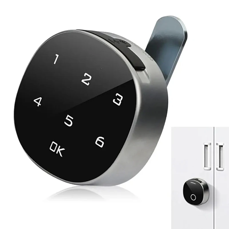 

Keyless Cabinet Lock Combination Lock Code-Enabled Smart Cabinet Lock Sensitive Touch Safe Household Cabinet Password