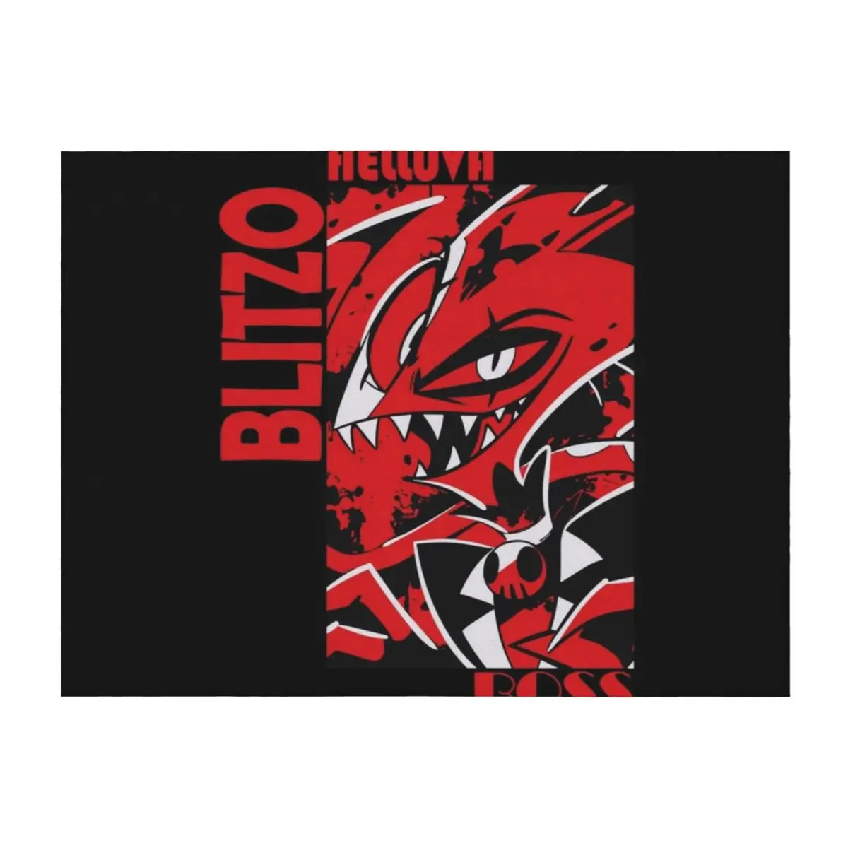 

Helluva Boss Blitzo Throw Blanket Plush Thins Luxury St Travel Blankets