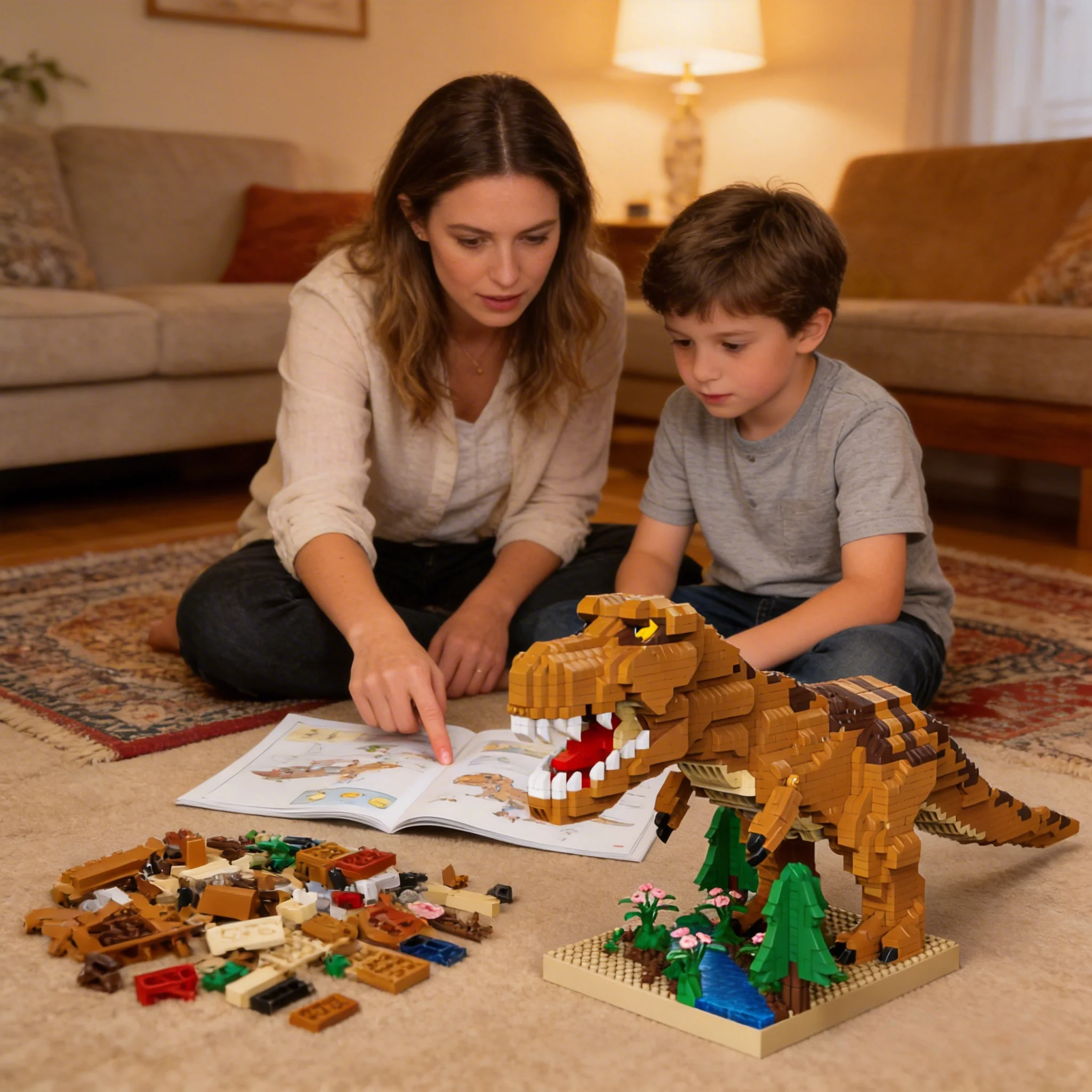 

Набор микро-мини-блоков для сборки Желтого Тираннозавра Юрского периода - 2500 деталей, 14-дюймовая модель динозавра в стиле джунглей, игрушка для снятия стресса для взрослых