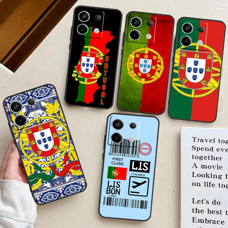 Portugal Passport Print Case For Redmi Note 12 Pro 9 10 11 9S 10S 11S 12S 10C 12C 13C Redmi Note 13 Pro Plus Cover