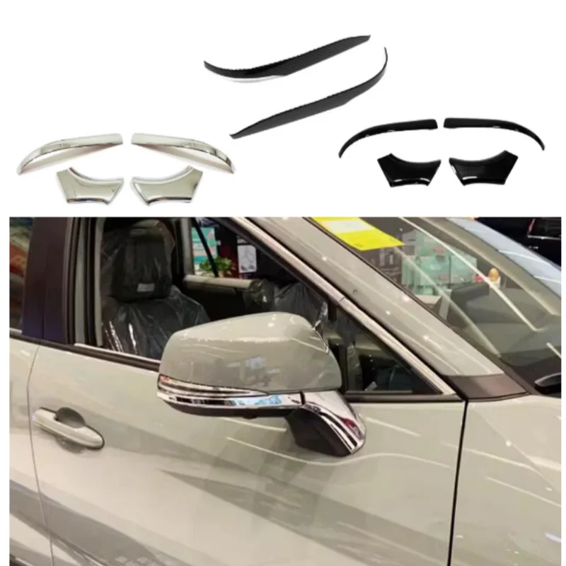 

For Toyota Venza/Harrier 2021 2022 2023 2024 ABS/ Frame Side Rearview Mirror Strip Trim Sticker Eyebrow Accessories