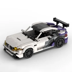 2024 Hot MOC Speed Champion City Car M4 Supercar Building Blocks Brick Racing Technique Creative Garage DIY Toys Kids Gifts