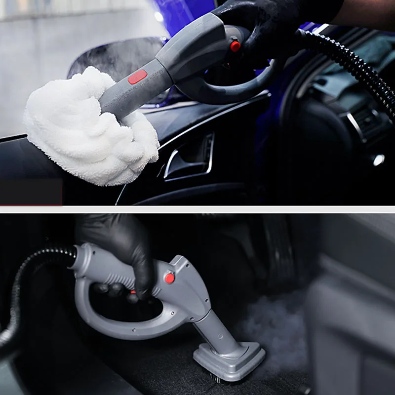 เครื่องทำความสะอาดด้วยไอน้ำแบบมือถืออุณหภูมิสูงเครื่องซักผ้าในรถยนต์เชิงพาณิชย์ฆ่าเชื้อในครัวเรือน