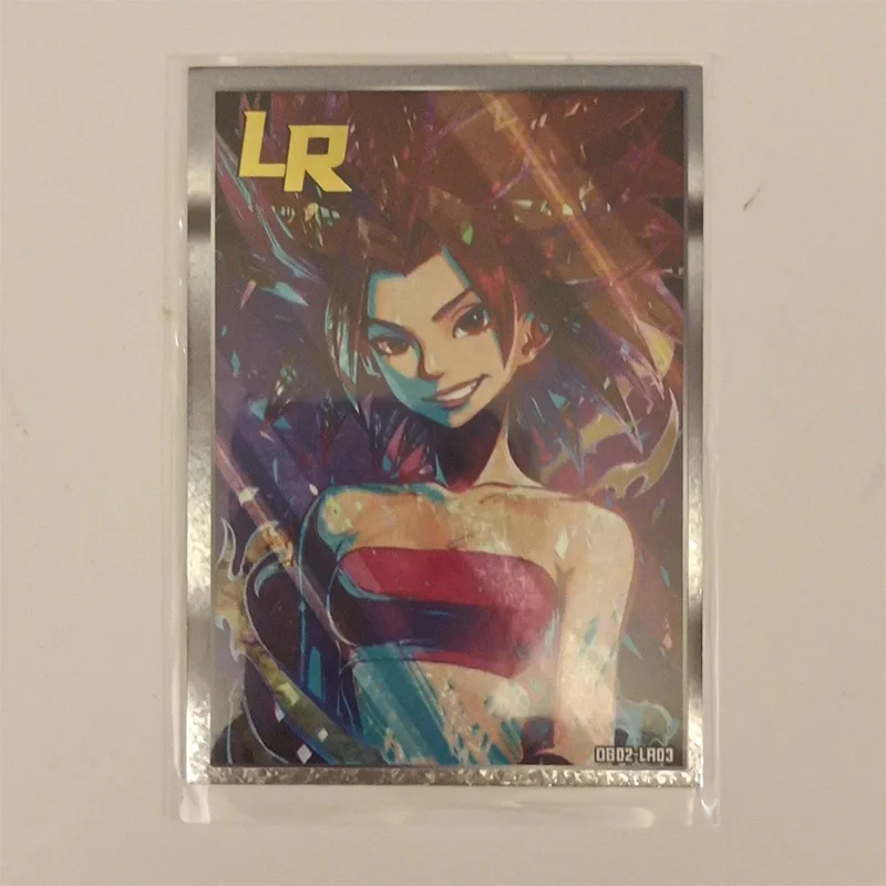 Karty kolekcjonerskie Anime Dragon Ball DCR LR Android 18 Vegeta Iv Son Goku Bulma Prezenty na Boże Narodzenie Urodziny Zabawki dla dzieci