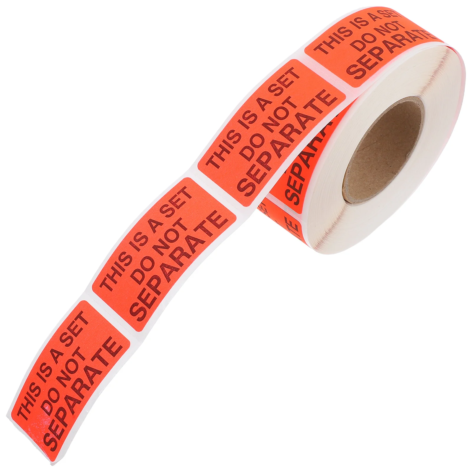 500pcs 1 Roll This Is A Set Do Not Separate Labels 2X0.98 Inch Fluorescent Red Self Adhesive Packaging Stickers For Shipping