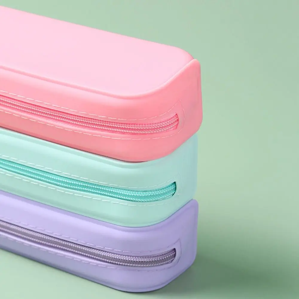 New Colorful Creative Stationery Box Storage Box Silicone Pencil Case Pencil Bag