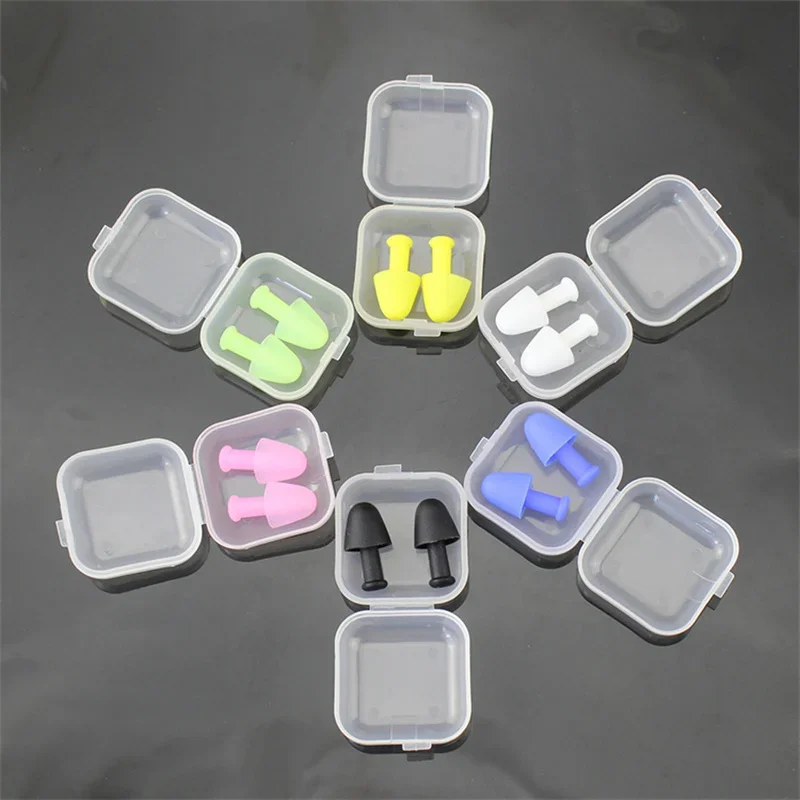 1Pair Swimming Ear Plugs For Kids Water Sports Training Waterproof Silicone Ear Protection Earplugs Anti-noise Sleeping Plugs