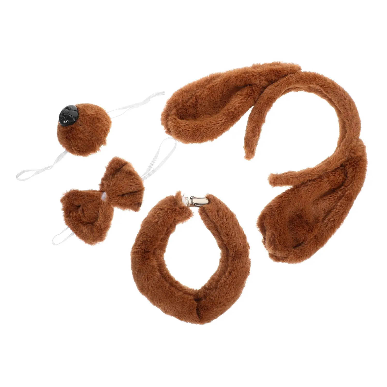 1PCS Pet Dog Costume Set Smooth Materials Rabbit Spotted Dalmatian 4Pieces Cosplay Accessories Party Supplies Birthday