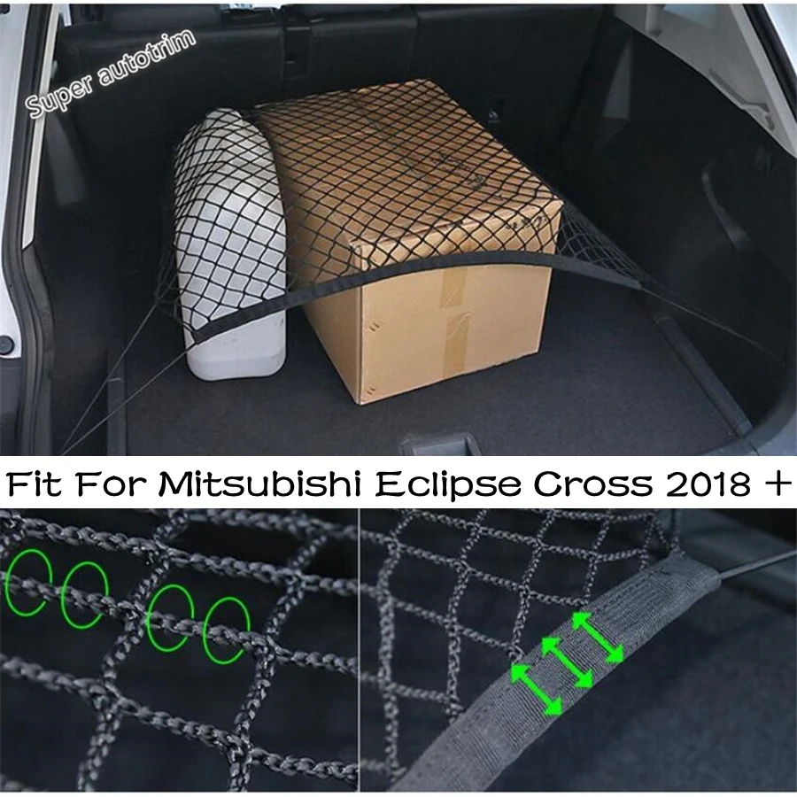 

Car Rear Trunk Storage Luggage Net String Bag Baggage Cover Fit For Mitsubishi Eclipse Cross 2018 - 2022 Accessories Interior