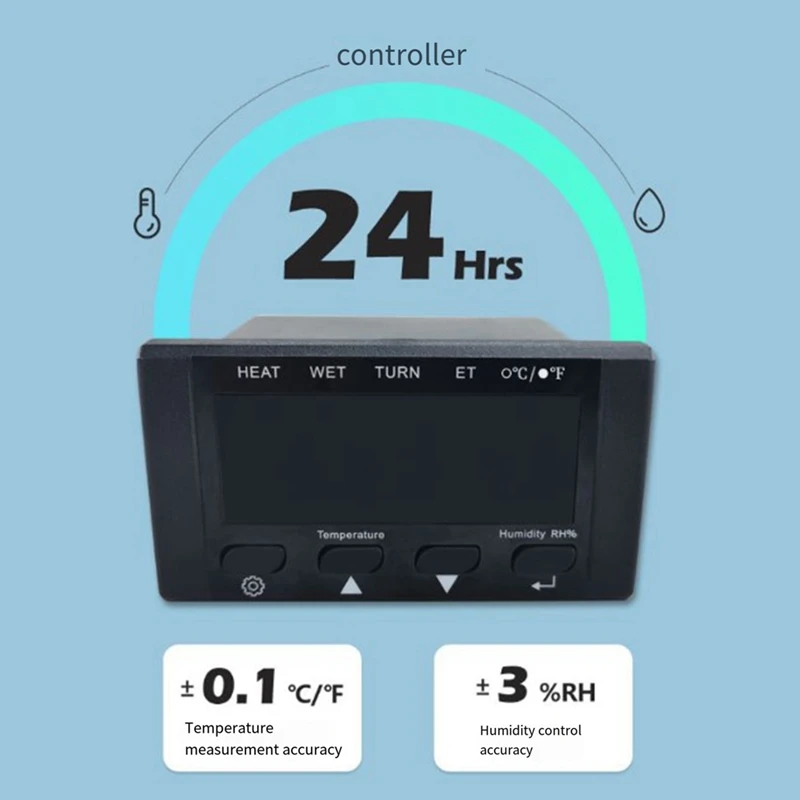 Eletrônico Digital Display Microcomputador Controlador, termostato automático, temperatura, medidor de umidade, peças Incubadora