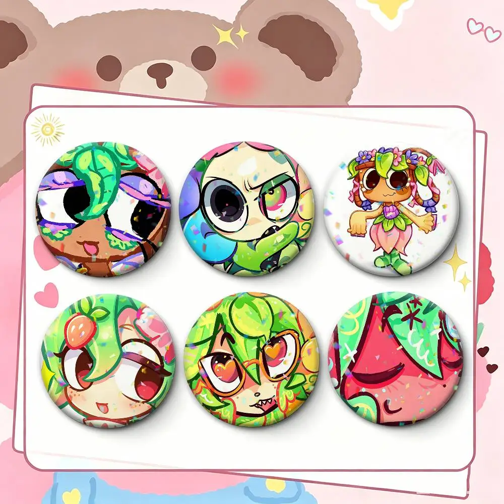 

COOL S-Sprout D-Dandys W-World Badges Creative Tinplate Button PinsBrooch Badge Clothes Backpack