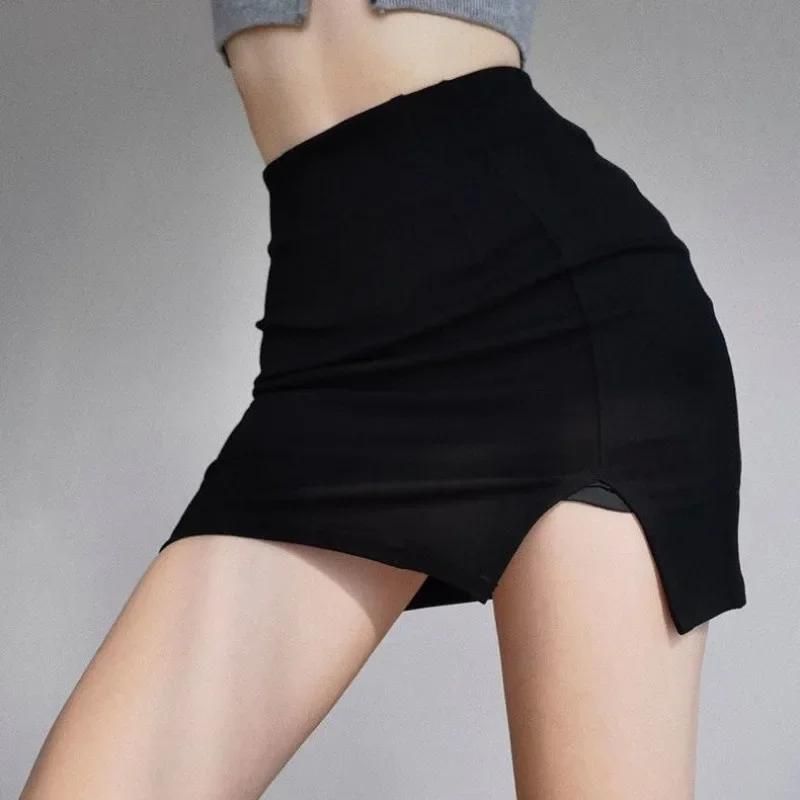 

Woman Skirt Mini Zipper Skirts For Women With Slit Short Summer Offer Original Hot Harajuku Clothing Trend 2024 Modest Premium