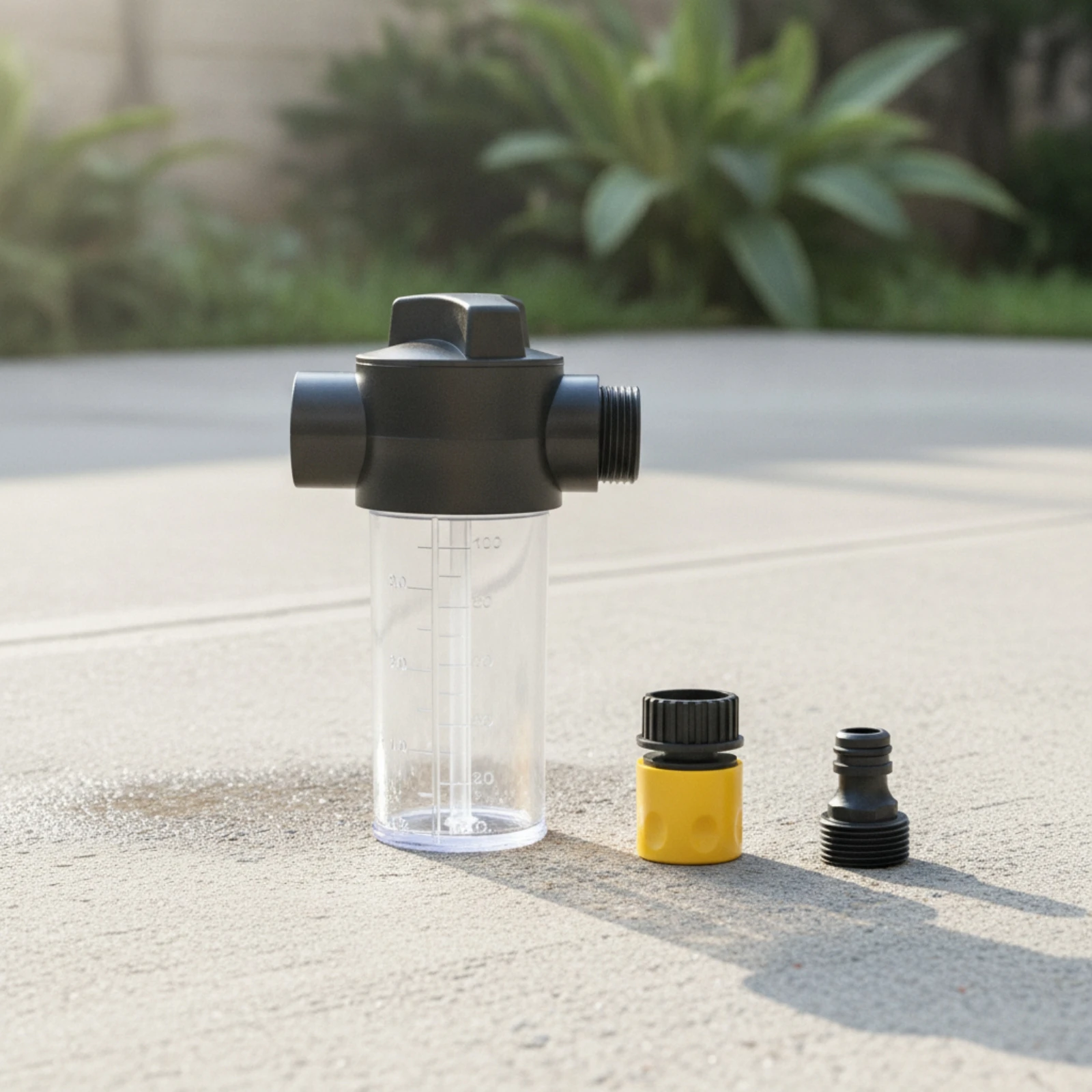 Foam Cannon Bottle Graduated Sprayer with Adapters Attachment Leak Resistant for DIY Car Washers, Vehicle Cleaning