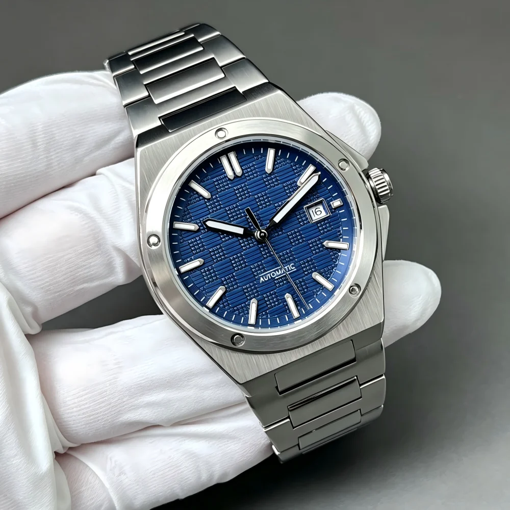 Neues Modell der 8215 Uhrwerk 40mm mechanische Uhr, mit leuchtendem, wasserdichtem mechanischem Automatikwerk.