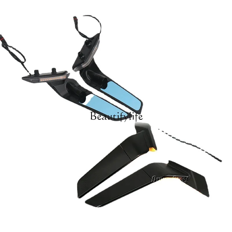 

Suitable for S1000RR 2019-2024 LED turn signal fixed wing rearview mirror