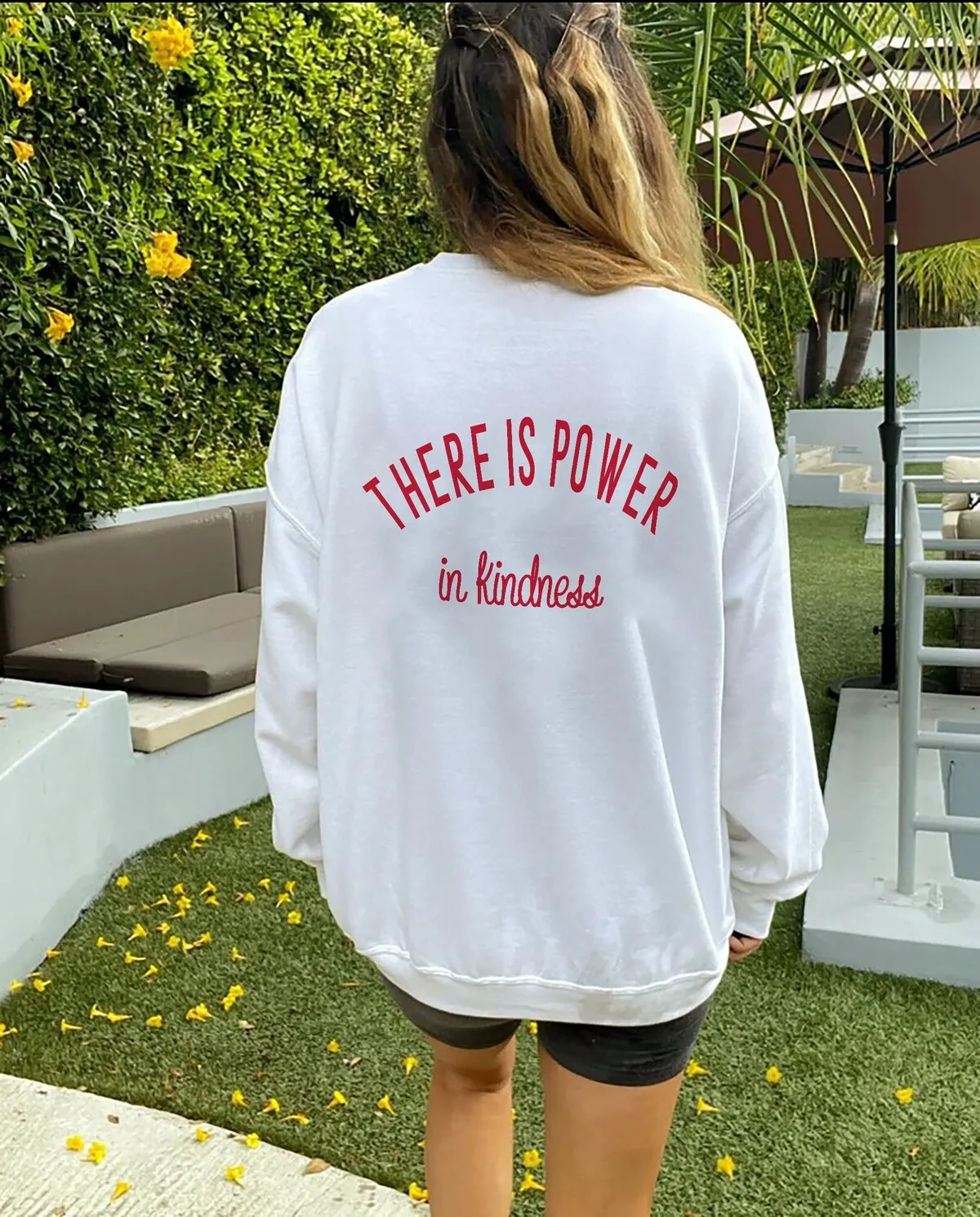 

There Is Power in Kindness Sweatshirt Spread Kindness Pullovers Be Kind Sweats Women Casual Cotton Vintage Top