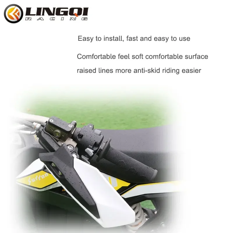 LINGQI Ultra Bee المقود حفرة الترابية دراجة خنق مقود غطاء مقبض المطاط لمعظم الدراجات النارية سكوتر كهربائي الملحقات