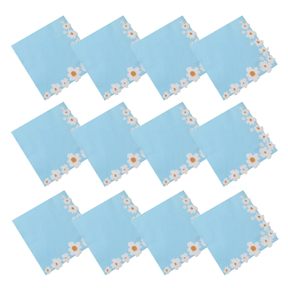 

20 Pcs Daisy Napkin Floral Decorative Napkins Guest Baby Shower Cute Fashion Dinner Table Tissue