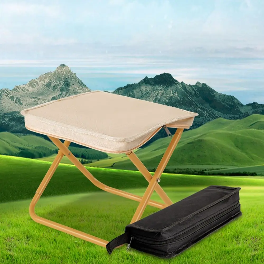 

Easy To Carry Ultra Light Folding Stools Oxford Cloth Water-proof Portable Folding Chairs Hanging Sturdy Camp Stool Hiking