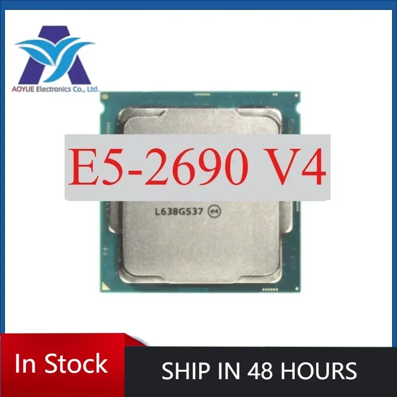 1pcs/lot Perfect test E5-2690 V4 E5 2690V4 E5 2690 V4 Processor 2.6GHz 14 Core 28 Threads 35M 135W 14nm LGA 2011-3