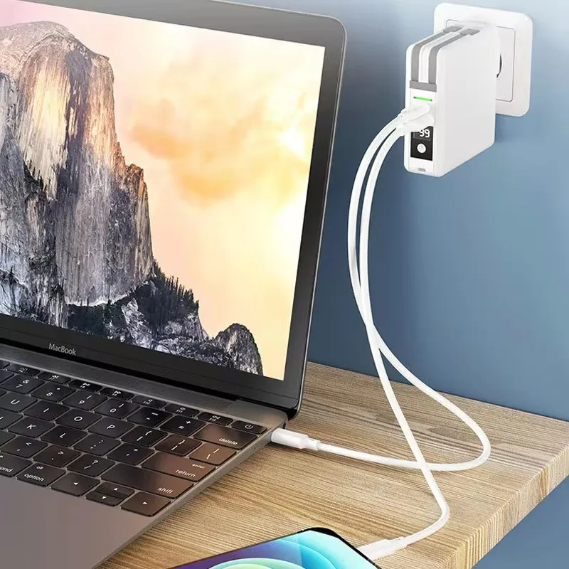 10000mAh Wireless Power Bank PD 20W Fast Charging Powerbank with Cable Plug Wall Charger for iPhone 16 Samsung Xiaomi Poverbank - Image 4