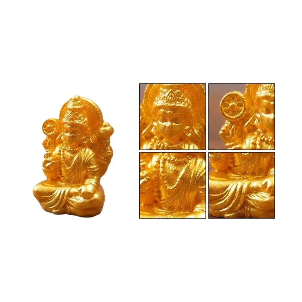Resin Elephant God Figurines 10-Piece Set for ature Shrine Desk Decor Terrarium and Small Space Ornamental Arrangement