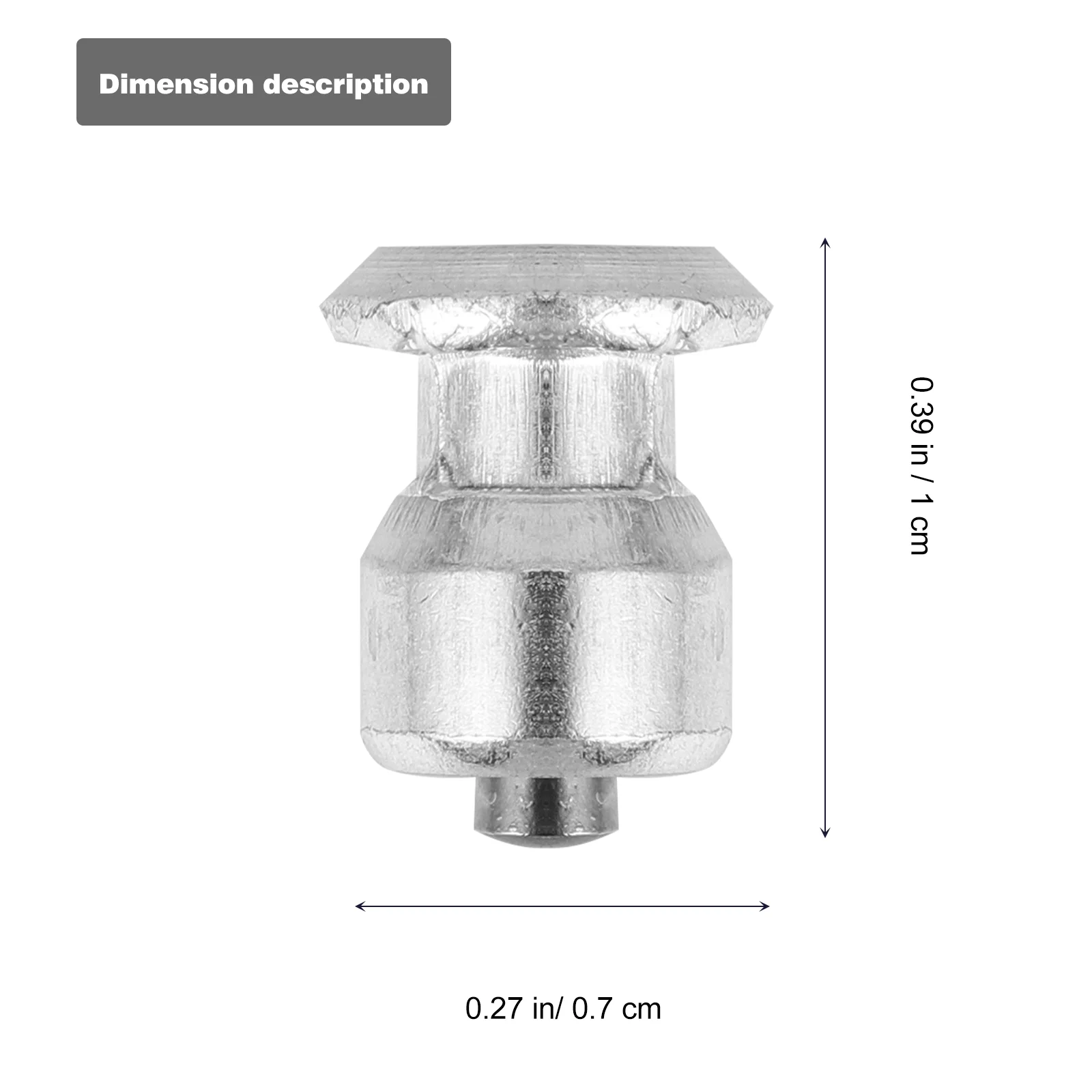 50 Pcs Tyre Stud for Car Snow Tire Studs Anti-skid Tires Screw Spikes Tungsten Steel Material