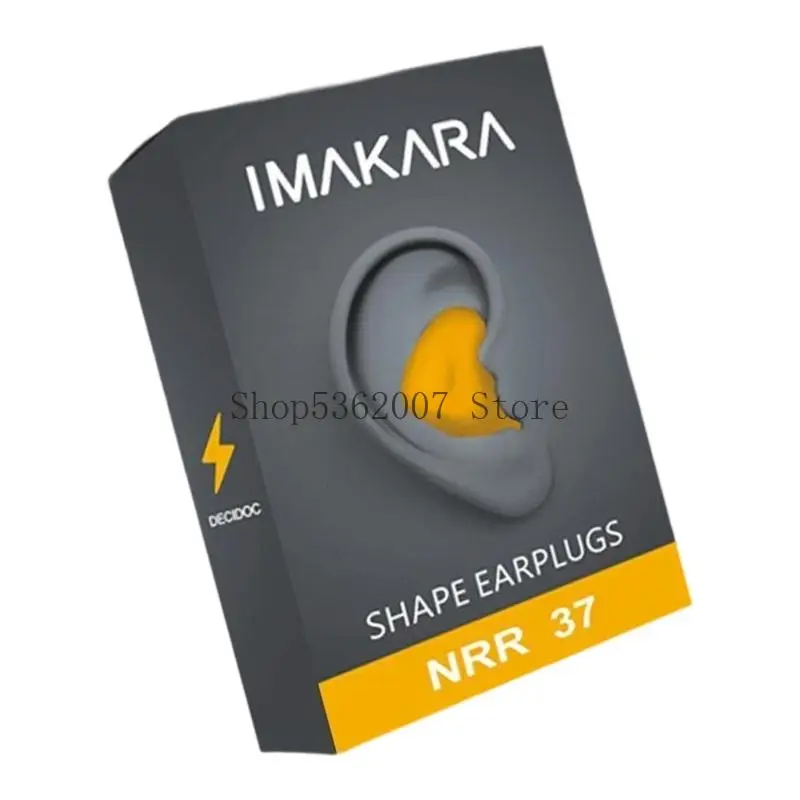 سدادات الأذن مريحة للضوضاء مريحة قابلة لإعادة الاستخدام في اللاتكس الناعمة مناسبة للنوم الهادئ والبيئة الهادئة 40JB