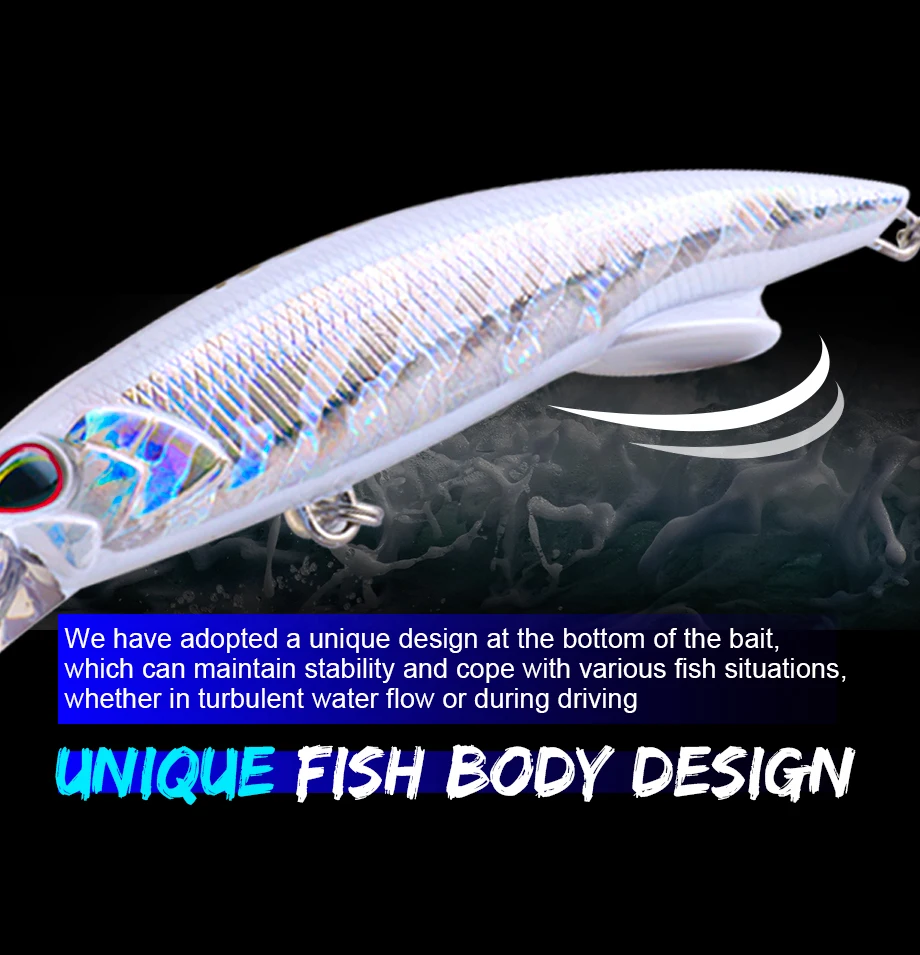 FJORD Glow UV 110 mm 64 g sinkende harte Köder Angelköder Weitwurf Meertiefe Salzwasser Trolling Köder Swimbaits Angelartikel – Detail 4